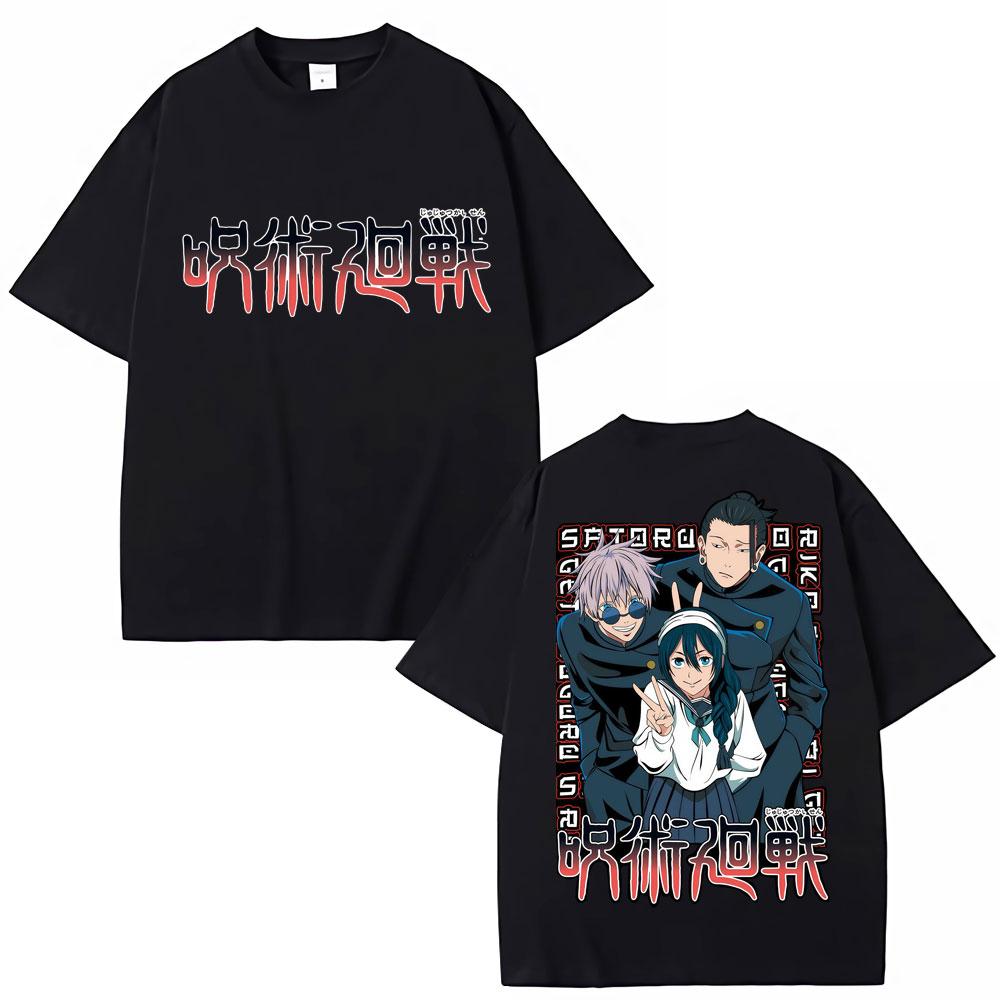 

Japanese Anime Jujutsu Kaisen Graphic T Shirt Men Women Gojo Satoru Harajuku Fashion T-shirt Oversized Cotton T Shirts S