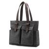 Women Carry Briefcase Professional Commute Simple Single Shoulder Large Canvas Bag Length 39cm Wide 11cm High 32cm