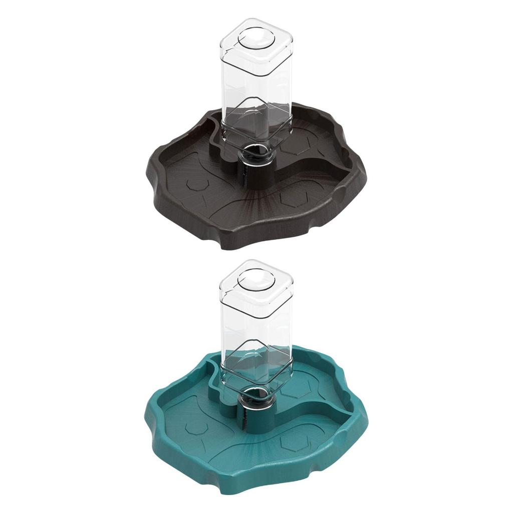 Reptile Food Water Bowl Automatic Feeders Waterer Dispenser Bottle for Small Animals