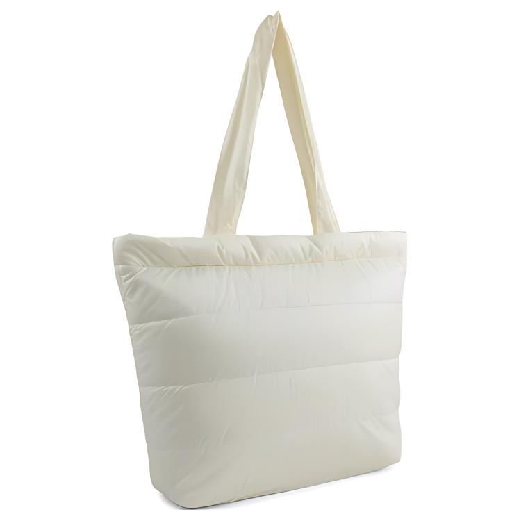 New PUMA Fabric Tote Bag Shopping Bag Handbag Regular Women's White 079873-02