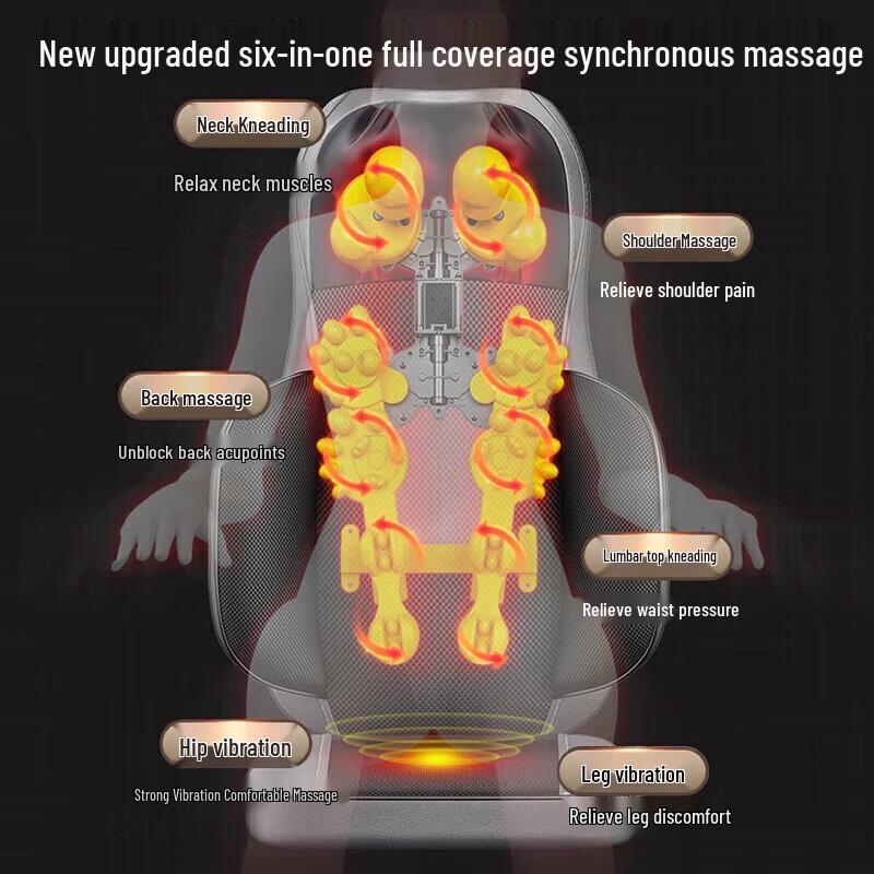 AUX Multifunctional Neck, Back, and Full Body Massage Cushion