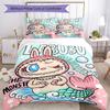 Labubu Bed Linen Set Design for Dormitory Machine Washable Perfect Gift for Friends Family