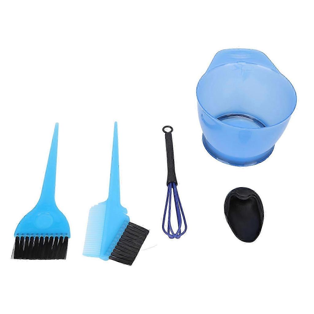 Hair Dye Tools Set 6Pcs ABS Bowl Brush for Home DIY and Professional Salons