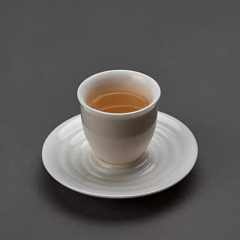 Şapka Kupası Koyun Yeşim Porselen Çay Kupası Eskiz Çay Kupası Usta Kupası Seramik Kung Fu Çay Takımı Beyaz Porselen Su Damlası Şükran Kupası