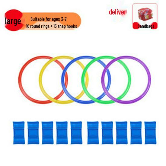 Cercles de marelle d'intégration sensorielle pour enfants - Jouet de sport et de fitness de plein air