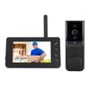 Video-Gegensprechanlage mit 4,3-Zoll-Farbbildschirm 170-Grad-Weitwinkelobjektiv Hi-Fi-Mikrofon Tag/Nacht