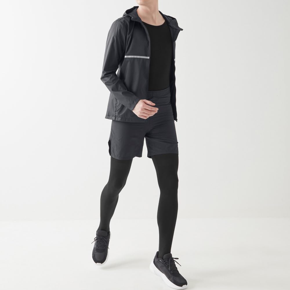 Gunze NE2007 Size Hospital X Walking Assist Leggings Men's Leggings, Black, M, [Shimokitazawa Gunze],