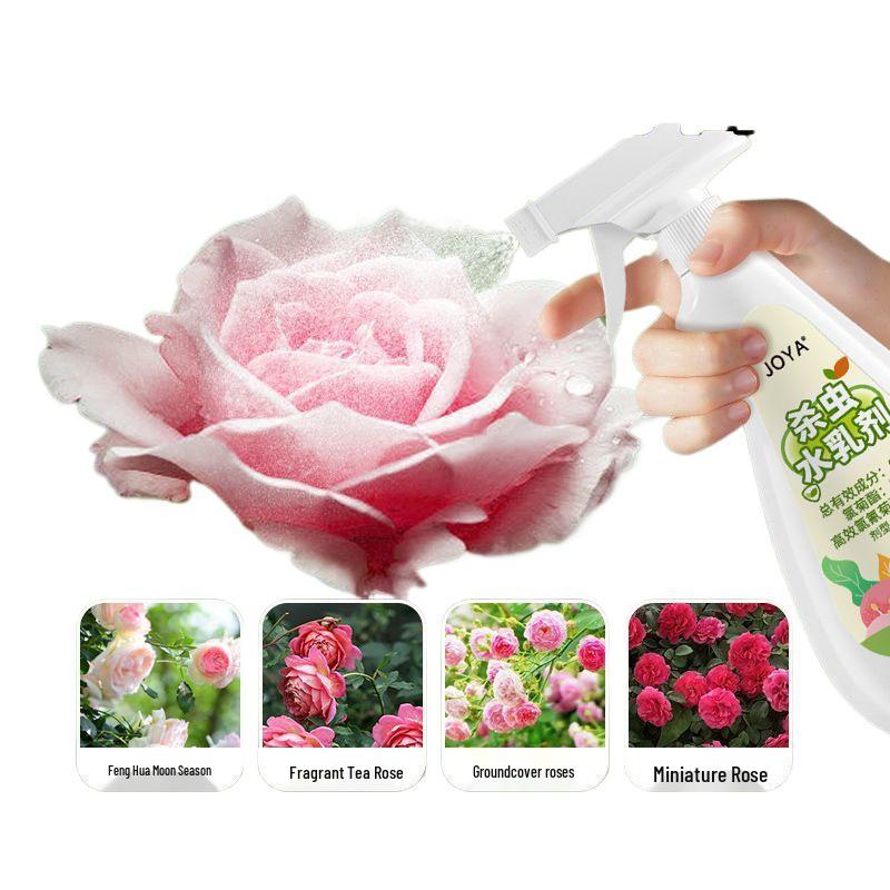 Insecticide Spray for Flowers and Potted Plants, Targets Aphids & Red Spiders, General Pest & Disease Control, Water-Based Emulsion