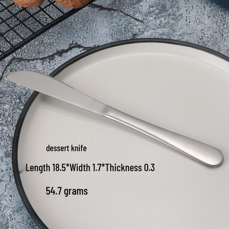 Stainless Steel Cutlery Set: Two-Piece Steak Knife & Fork, Three-Piece Knife, Fork & Spoon