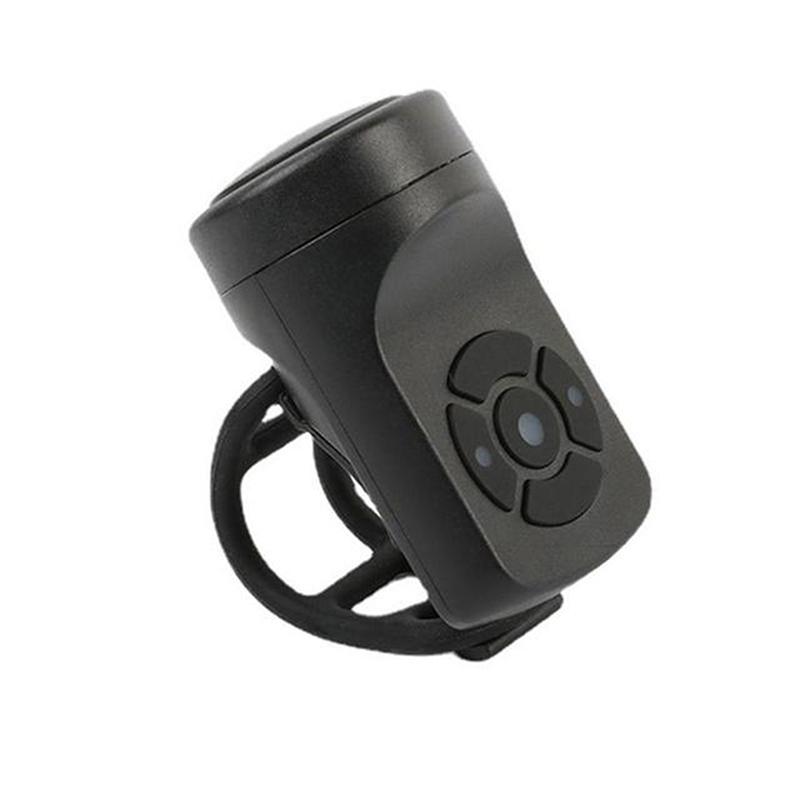Bicycle Electric Horn Black Abs Usb Rechargeable Bicycle Cycling Bell Speaker
