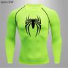 Maglietta Sportiva a Maniche Corte Rashguard Spider-Man Stampa Compressione Corsa Allenamento Bodybuilding T-Shirt Asciugatura Rapida