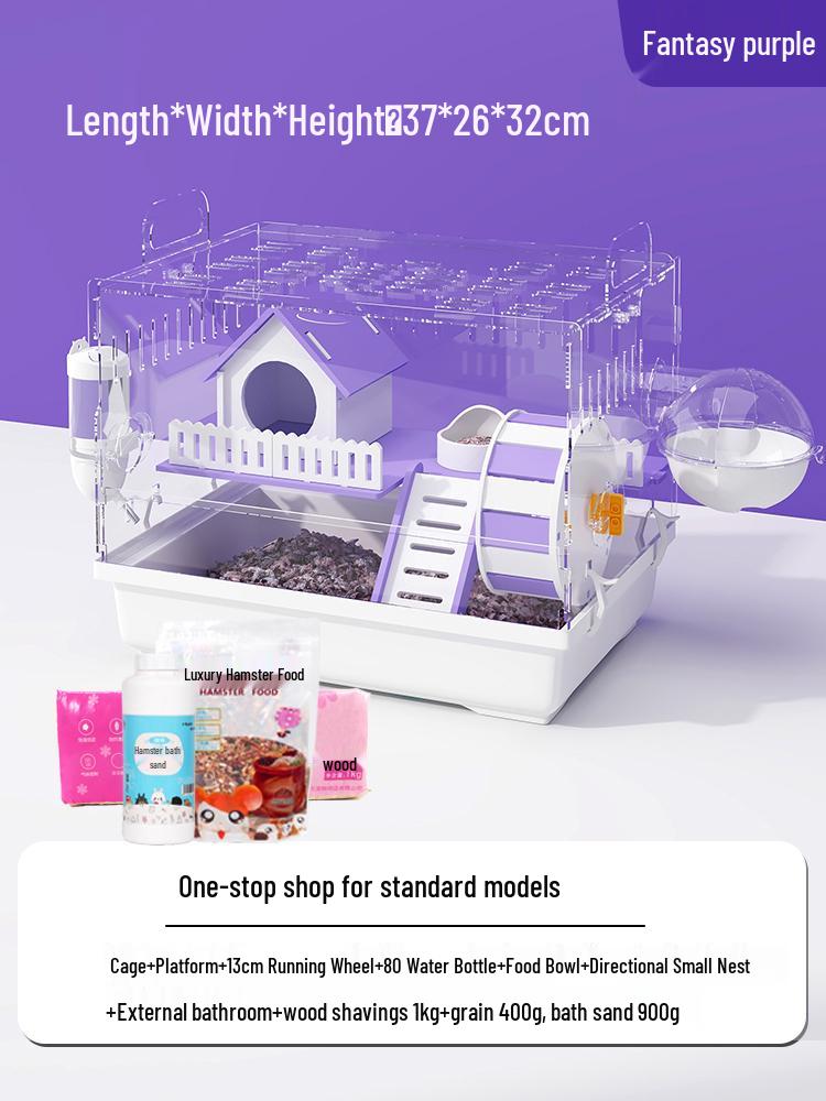 

Акриловая Роскошная Вилла для Хомяка: Большое зимнее гнездо для золотистых хомяков