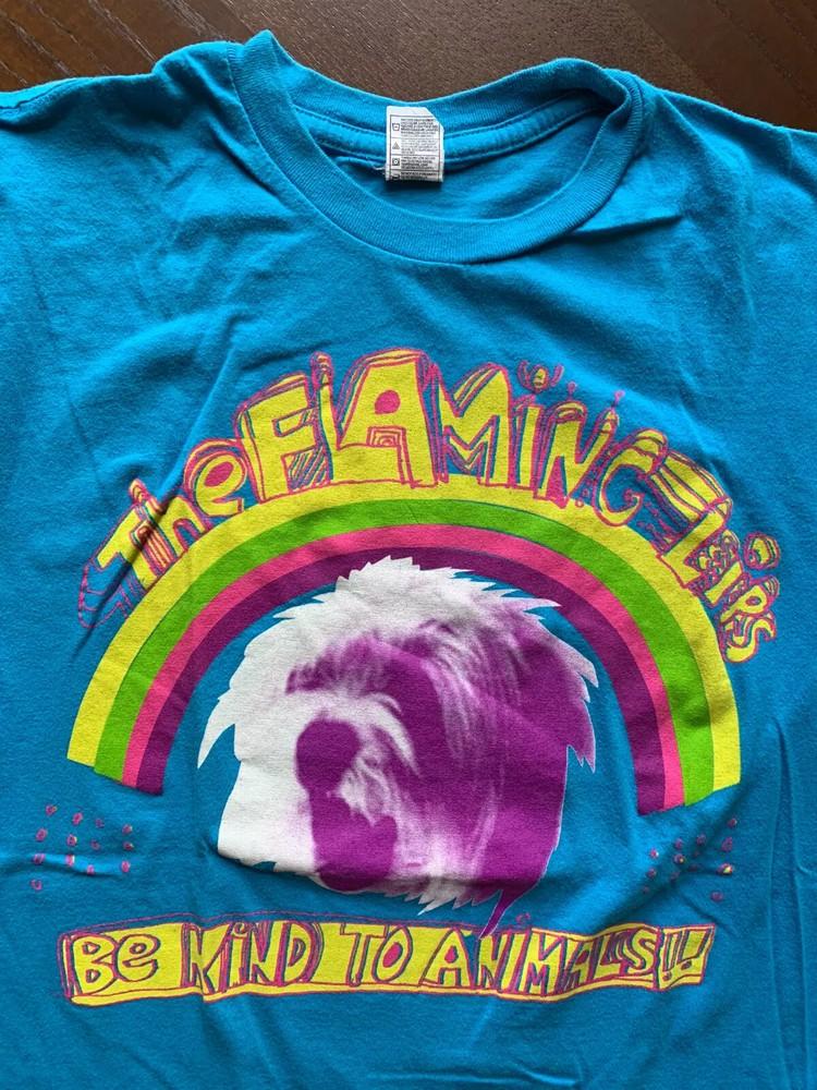THE FLAMING LIPS Концертный тур 2011 «Будь добр к животным» Футболка YI454 Унисекс Футболка XL