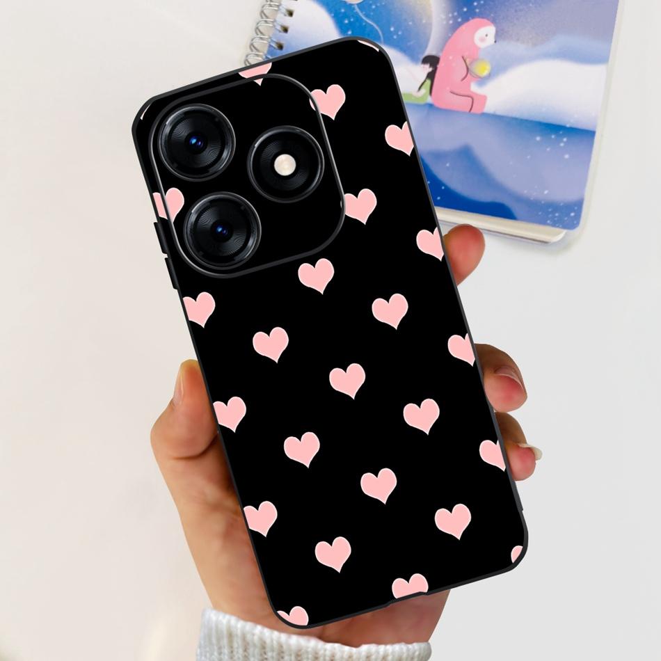 Phone Case For Tecno Spark 10 10C 2023 Fashion Flower Cat Butterfly Soft Silicone TPU Cases For Tecno Spark10 Spark10c KI5q KI5k