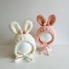 Bonnet Bébé Oreilles de Lapin Mignon Hiver Épais Chaud 1-3 ans Tout-Petites Filles Chapeau Protection Oreilles Extérieur Coupe-vent Bonnets Enfants