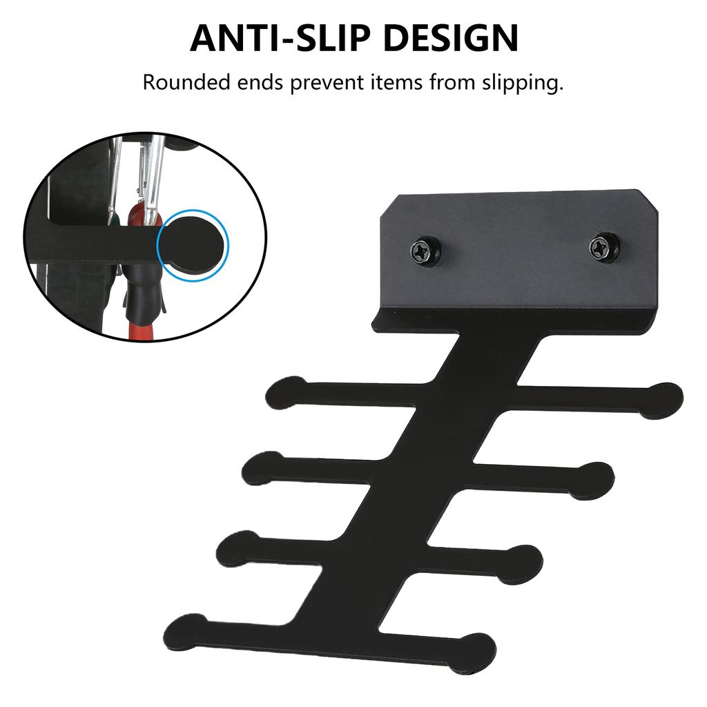 Metal Resistance Band Rack Storage Hanger Wall Mount Gym Equipment Organizer Home Gym Storage Rack Easy to Install
