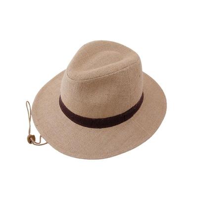 Oversized Ma Strap Fedora Wide Brim Large Hat