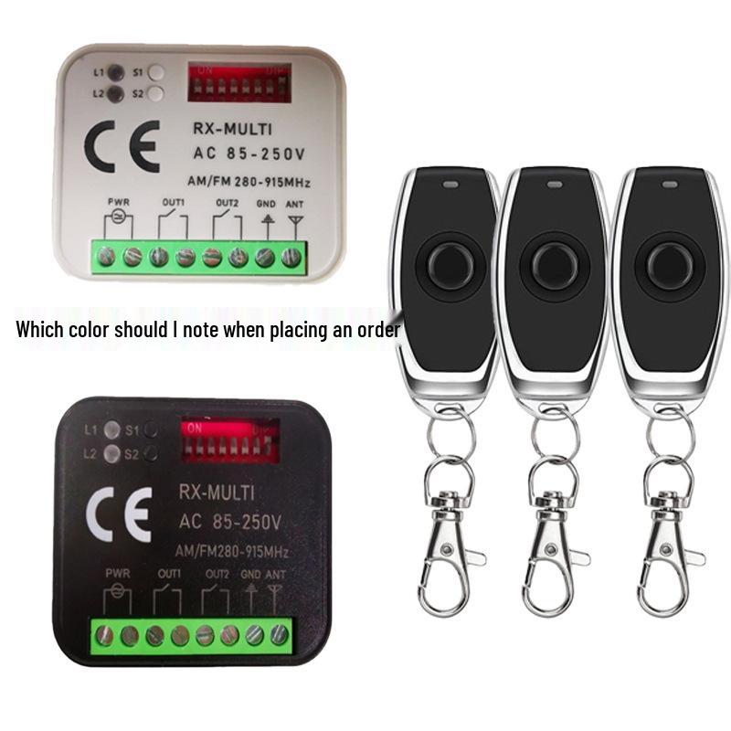 Dual-Channel Multi-Frequency Remote Switch DC9-30V AC85-250V RX-Multi280-868 Receiver