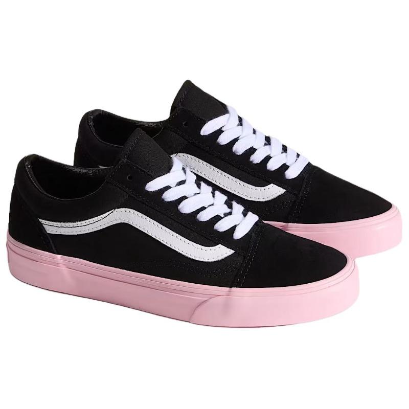 Vans Sneakers Basse Unisex Vestibilità Comoda Old Skool Nero Rosa VN000D6WPIB