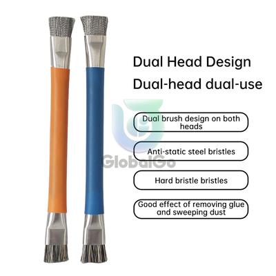 Anti-static Brush PCB Mainboard Cleaning Rework Double Head Safe Brush Repair Tool For Mobile Phone Tablet PCB BGA Repair