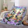 1pc, Mickey and Minnie (2) Home Decor Flannel Blanket Perfect Gift for Bedroom, Living Room, Travel, Camping, Car