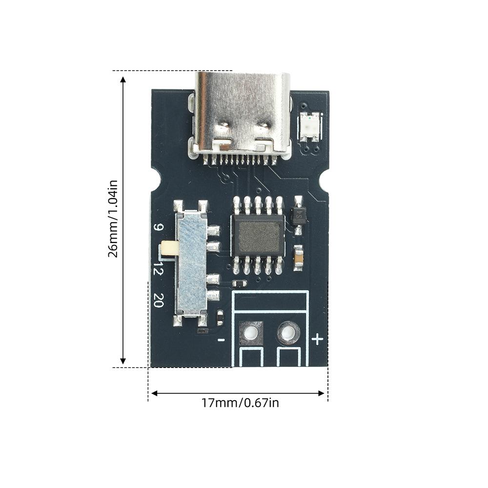 1-11V PD QC Trigger Board Type-C Fast Charge Decoy Module Auto Step-down Plug-and-Solder for Embedded Device DIY Power Refit