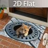 Water-absorbing Optical Illusion Doormat Non-slip Bedroom Door Rug Bathroom Carpet  Home Decor