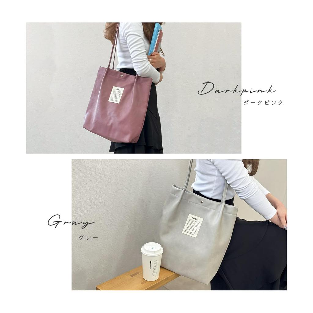 Gisele A4 Tote Bag, Large Capacity, Stands Alone, Shoulder Bag, Business Bag, Gusseted, PC Storage, Lightweight, Perfect for Commuting, School, and