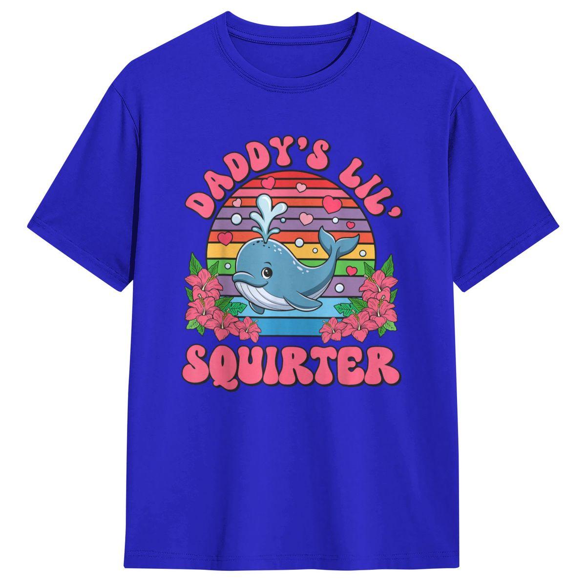 

Men s Inappropriate Funny Daddy s Lil Squirter Embarrassing T Shirts Clothing Summer Y2K Casual Short Sleeve Tops L