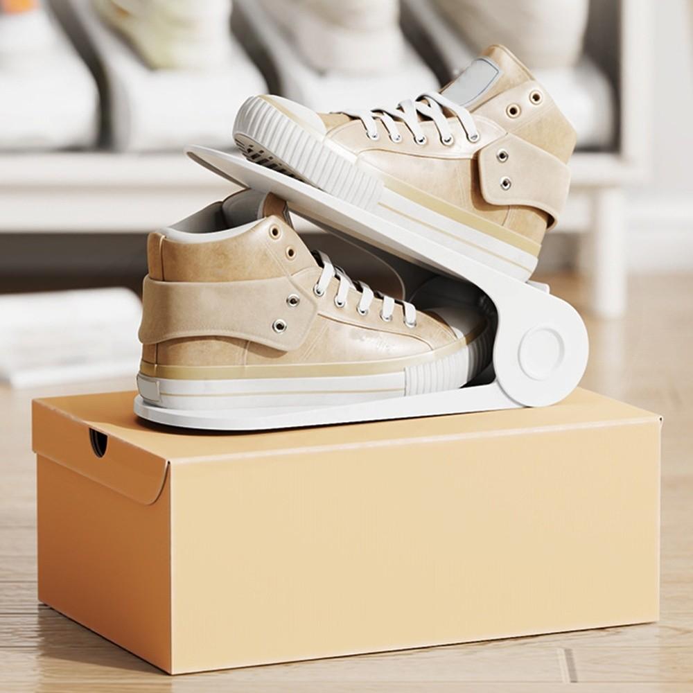 New Adjustable Shoes Rack 4 Gears Space Saving Shoe Slots Organizer Orderly Organization Shoes Organizer Bed Bottom