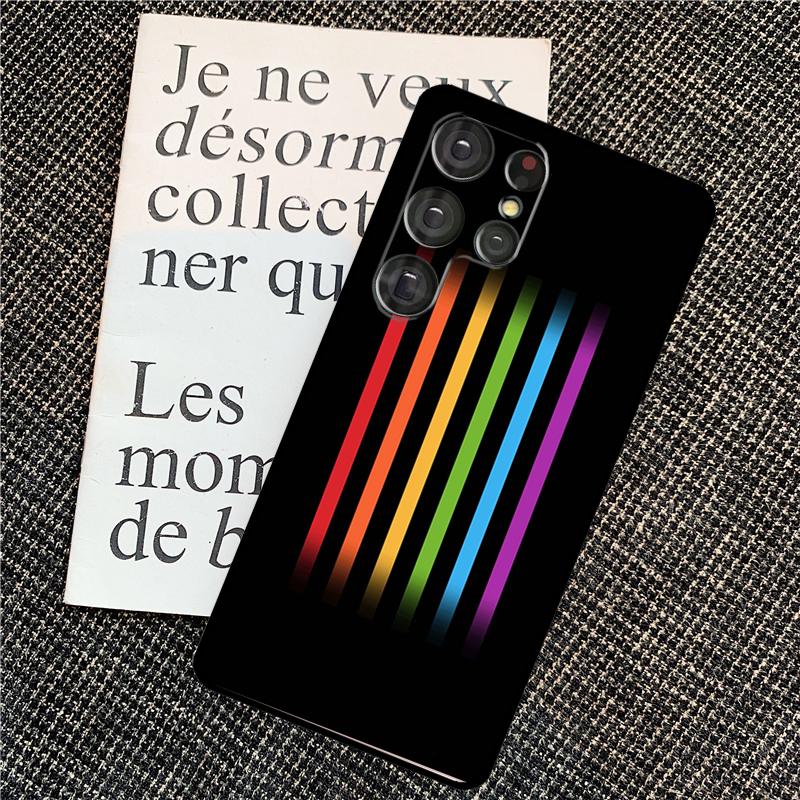 Gay Pride Rainbow Flag Cover For Samsung Galaxy S24 Ultra S22 S23 Plus S20 S21 FE S8 S9 S10 Note 10 20 Ultra Case