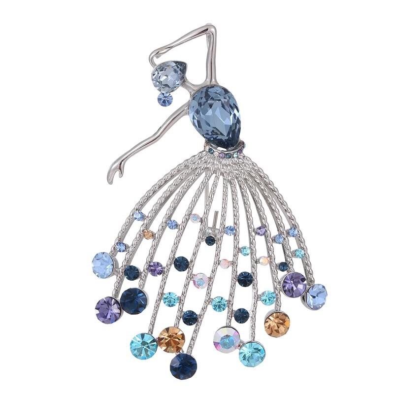 Ballettmädchen Brosche, Hochwertige und Elegante Kristall Corsage, Nischen Design Sinn Brosche
