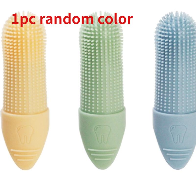 

Зубная щетка для собак, 360° очищающая зубная щетка для собак, пищевая силиконовая зубная щетка для собак и кошек, уход за зубами