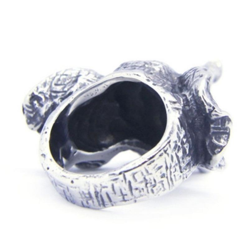 Thailändischer Vintage Elefant Punk Schmuck Ring