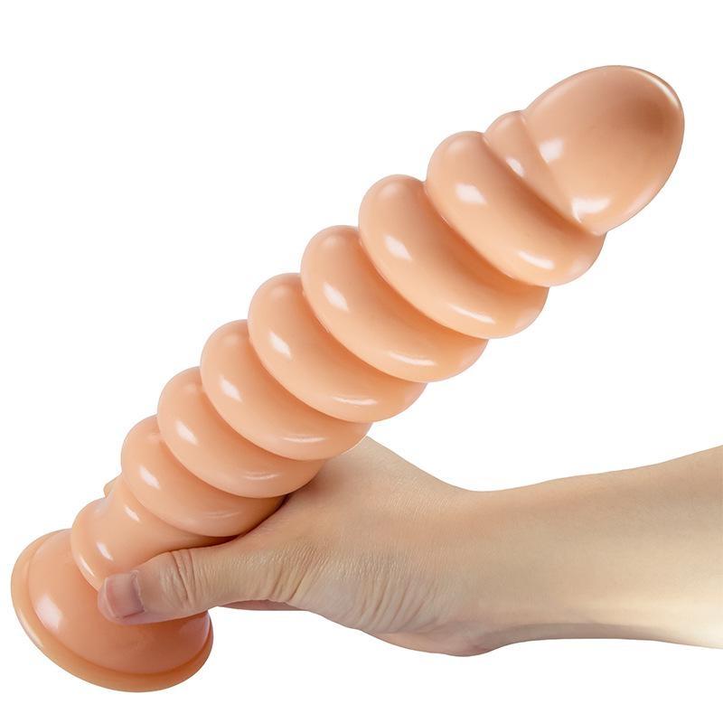 Tapón anal de PVC con rosca transparente, juguete sexual Gay, consolador masturbador femenino, Fisting, Miembro grande, correa en pene, pene realista