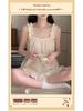 2026 Summer Women's Pajama Set: Princess Style Cloud Cotton Camisole with Built-in Bra