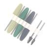 Dental Resin Base Acrylic Polishing Kit Drill Polisher Rotary Tools 6Pcs Silison Rubber Polish+2Pcs Tungsten Carbide Polish