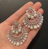 European & American Silver Needle Inlaid Diamond Pearl Earrings: Stylish, Elegant, and Luxurious Statement Ear Studs
