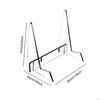 Acrylic Book Display Stand for and Cookbooks with Support