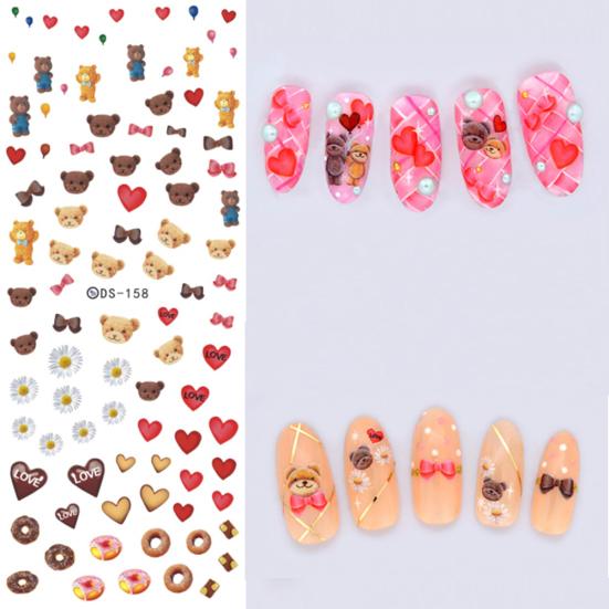 DIY Design Water Transfer Nail Art Wrap Sticker Watermark Fingernails Decals