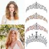 Headbands Wedding Prom Princess Rhinestone Crown with Combs Silver Tiara Crown Crystal Headband