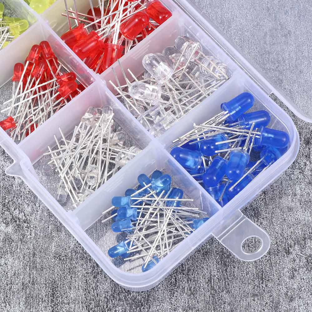 200pcs White with Box Ultra Bright Yellow Bulb Lamp LED Diode Kit Light Bead 5mm 3 Mm