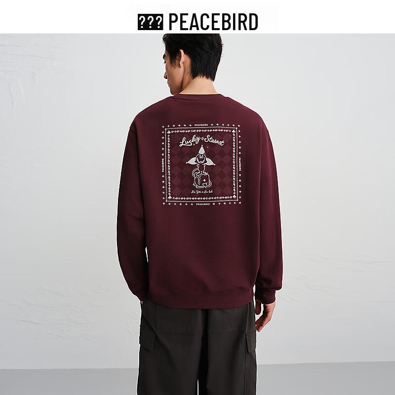 Peacebird Men's Pullover Sweatshirt BACRG1187