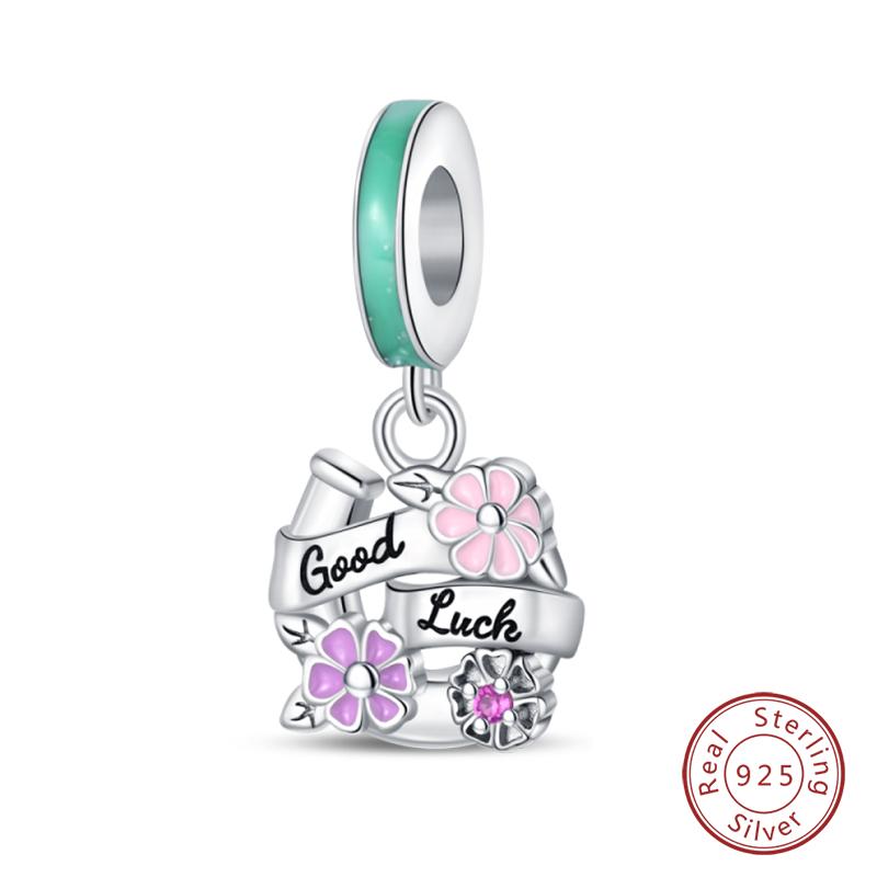 Modă Cupru Arc Colorat Fluture Flori Farmece Margele Se Potrivesc Brățări Originale Qikaola Bijuterii Fine DIY