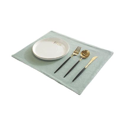 4 STÜCK Einfarbige Baumwollservietten, Rutschfeste Hitzebeständige Platzsets, Kaffee Tee Esstischmatte, Handgemachter Untersetzer, Waschbare Deckchen