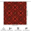 Modern Red Pattern Shower Curtain Waterproof Decorative Bathtub Liner For Bathroom Accessories Red 80 X 126 (Set Includes Shower