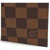 Auth LOUIS VUITTON Damier Clifton Pouch Brown Canvas Wristlet lv5616mb