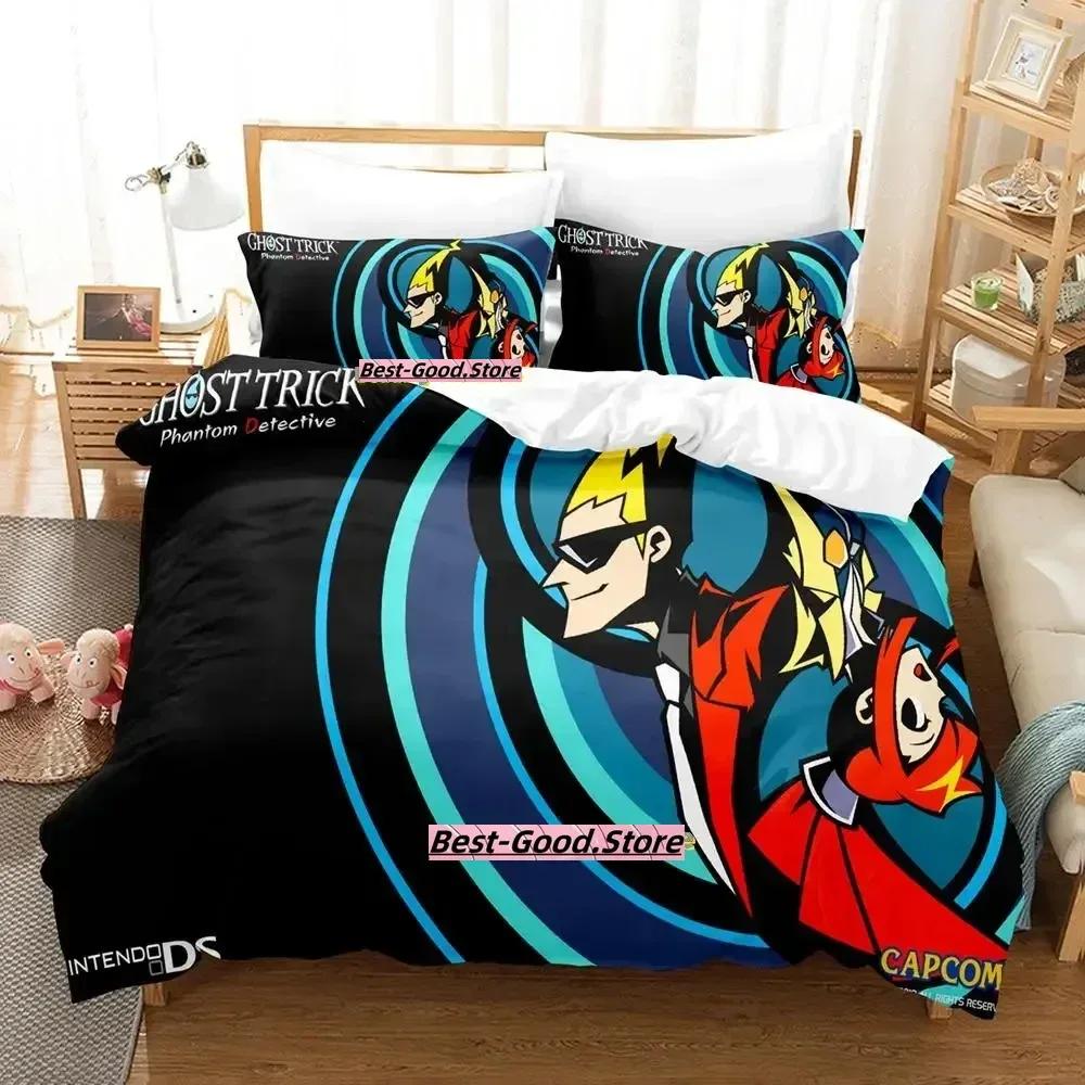 Game Ghost Trick Bedding Set Duvet Cover Sheet Printed Bed Set Pillowcase Bed Full Queen King Size Comforter Bedroom