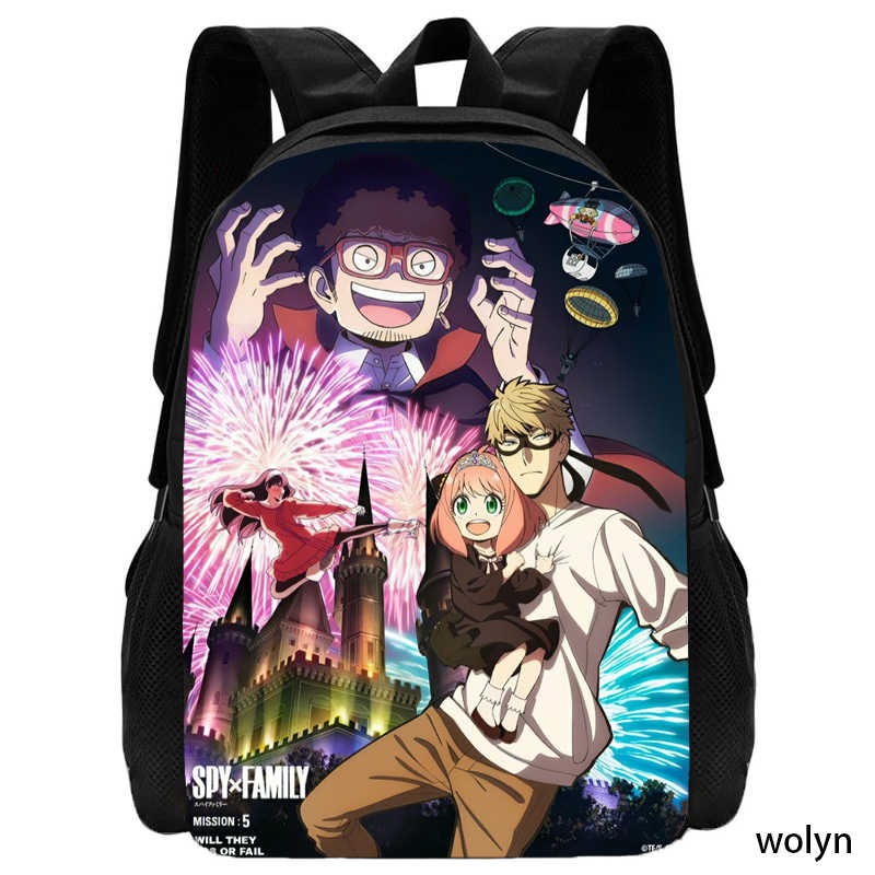 Spy Schoolbag Cartoon Anime Backpack Family Backpack,Light Weight Schoolbag Mochila Backpacks for Children's Bags for Girls