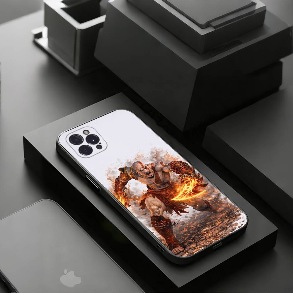 G-God OF War K-Kratos Phone Case for iPhone 11Pro 13 12 11 Pro Max 16e 17 Air 16 15 14 Plus 11ProMax
